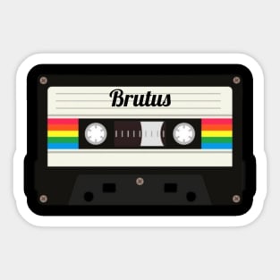 Brutus / Cassette Tape Style Sticker